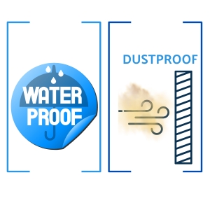 RIP65 Rating - Waterproof & Dustproo